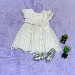 One time worn beautiful girl lined dress and shoes